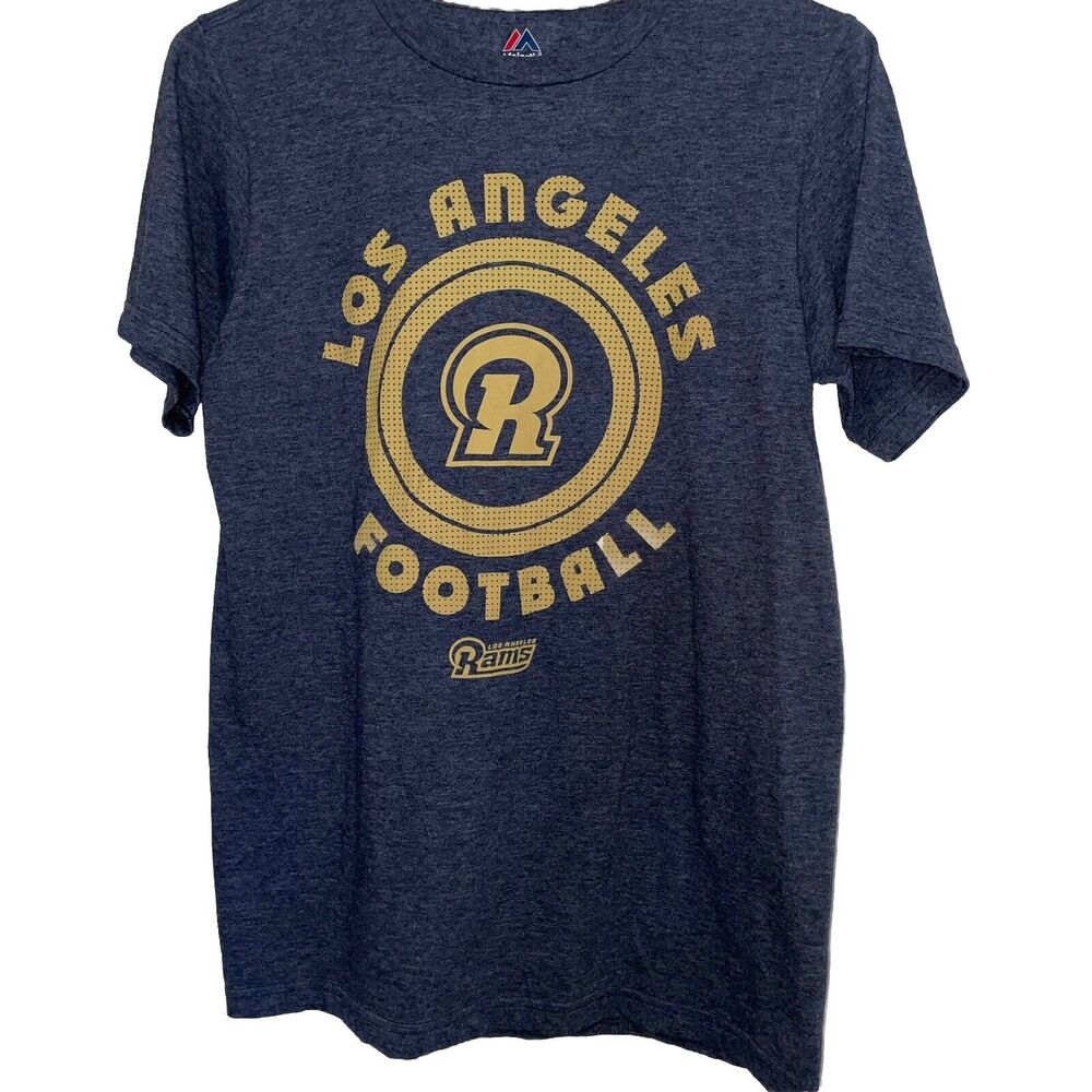 LA Los Angeles Rams T Shirt Blue Yellow Size Small NFL Men Or Woman’s